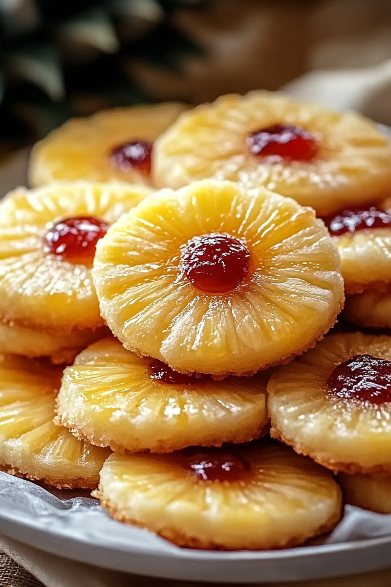 Pineapple Upside Sugar Cookies