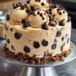 Chocolate Chip Cookie Dough Ice Cream Cake