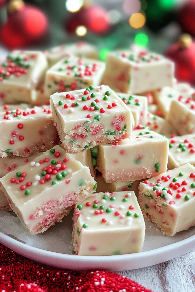 Sugar Cookie Christmas Fudge