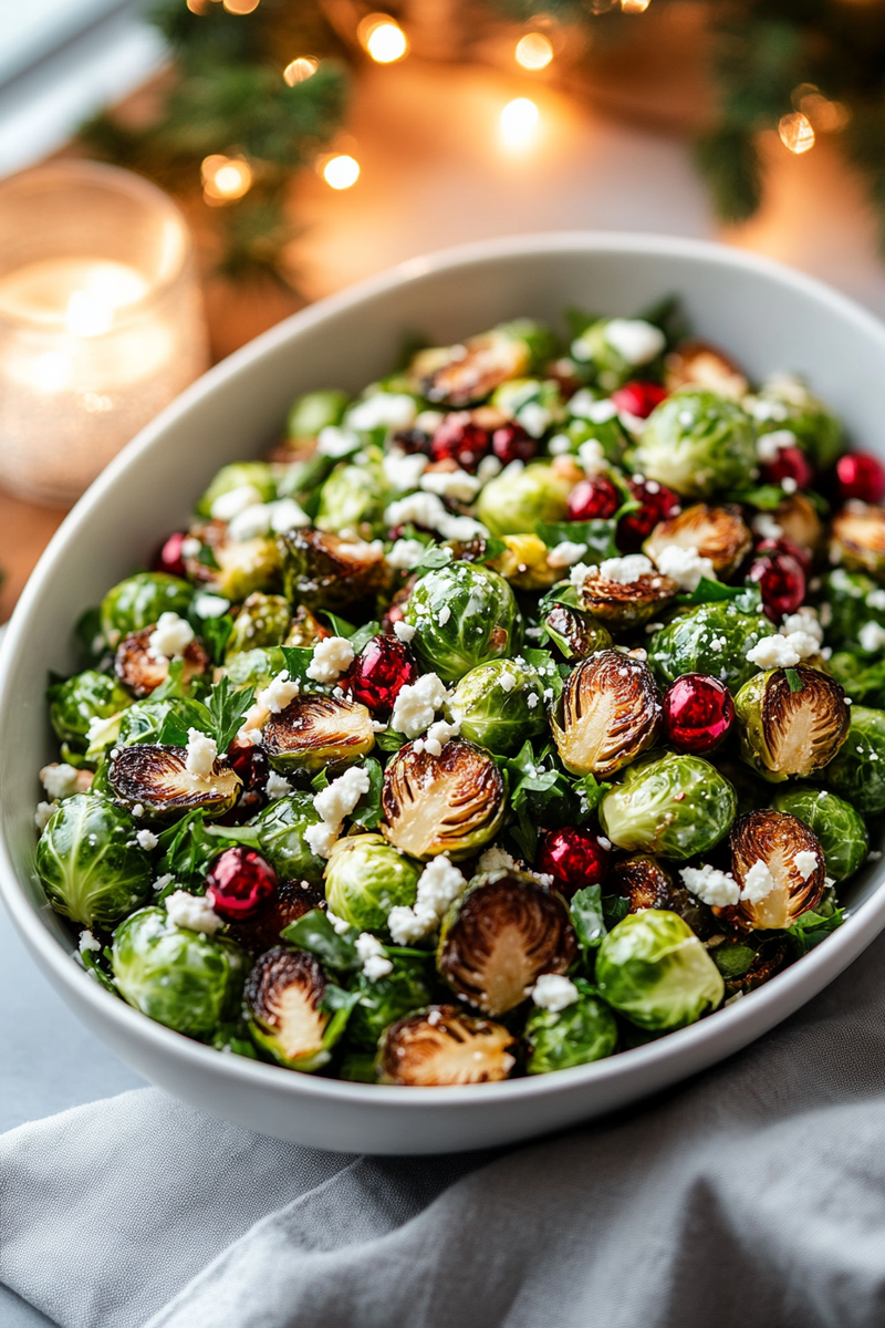 Christmas Brussels Sprout Salad