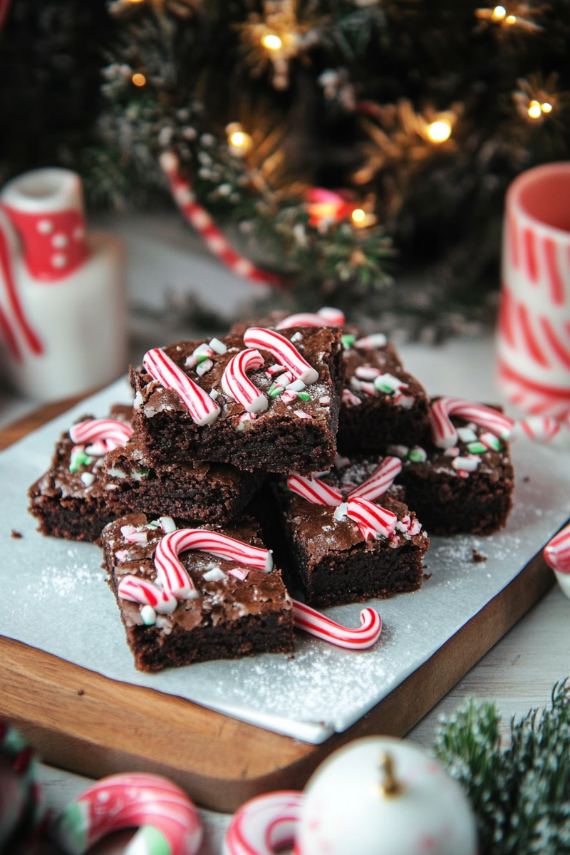 Candy Cane Brownies