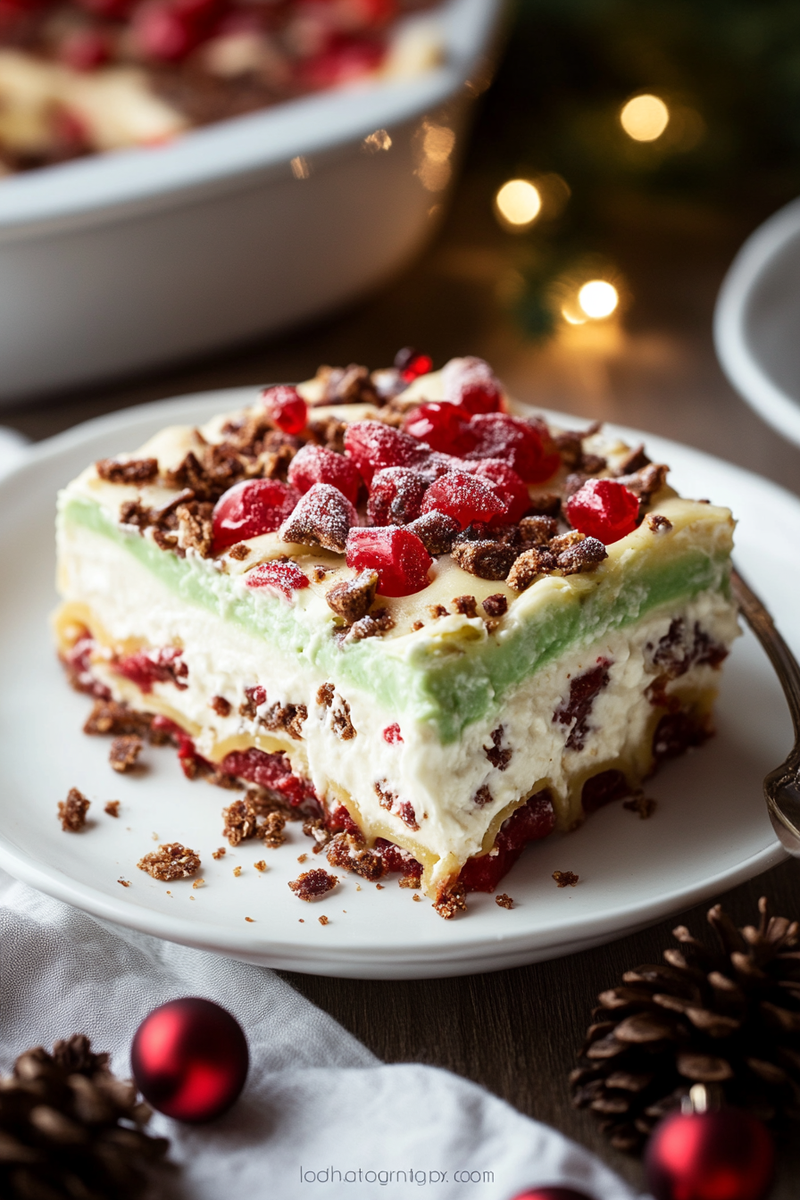 Christmas Lasagna Dessert