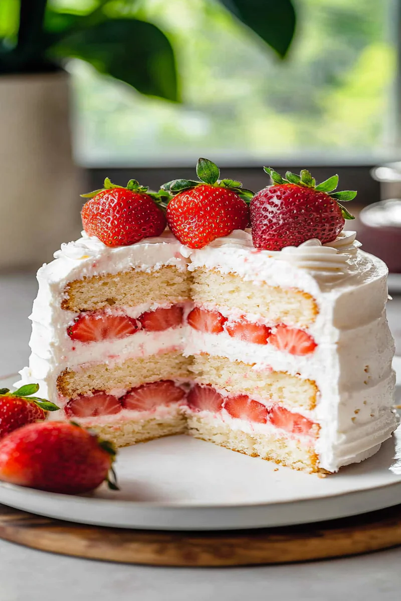 Strawberry Chiffon Cake