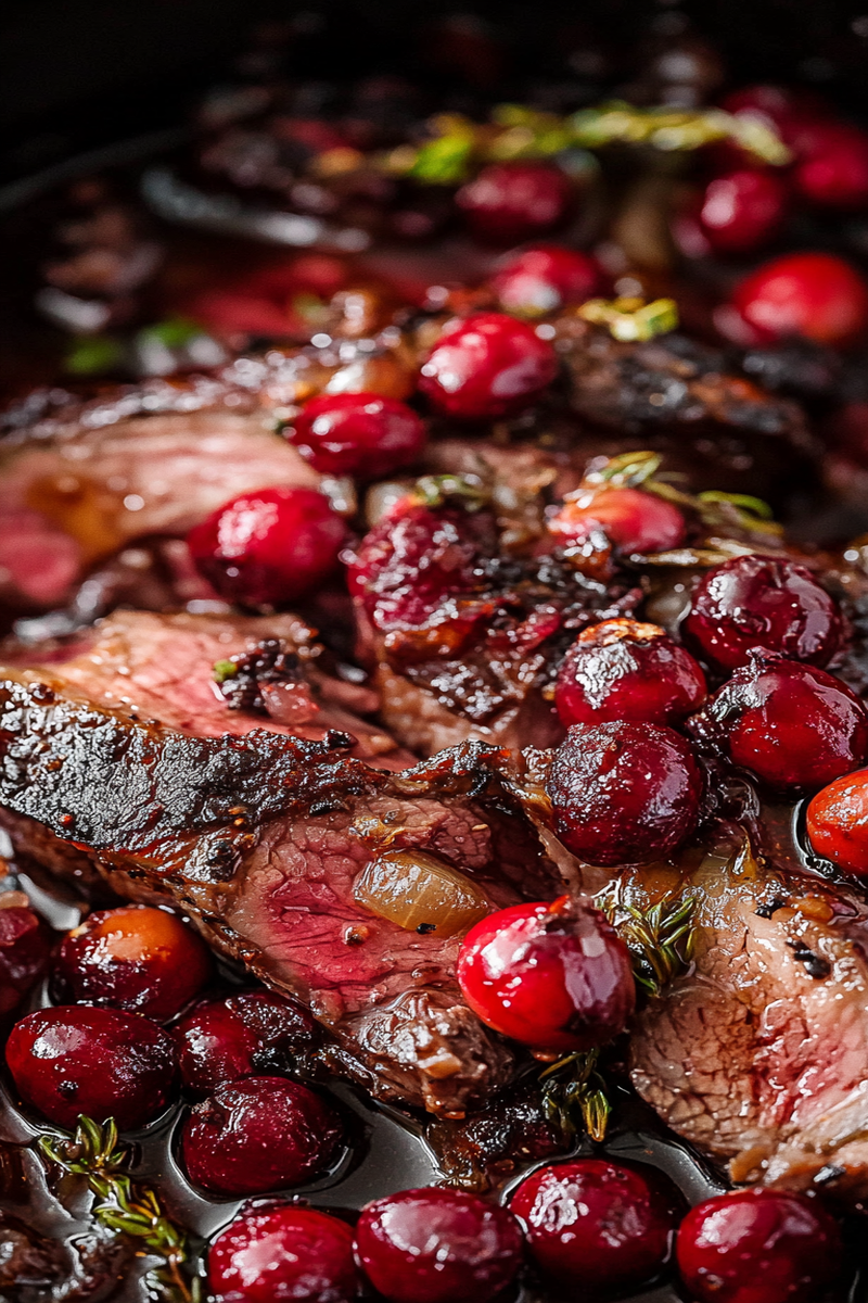 Cranberry Balsamic Roast Beef