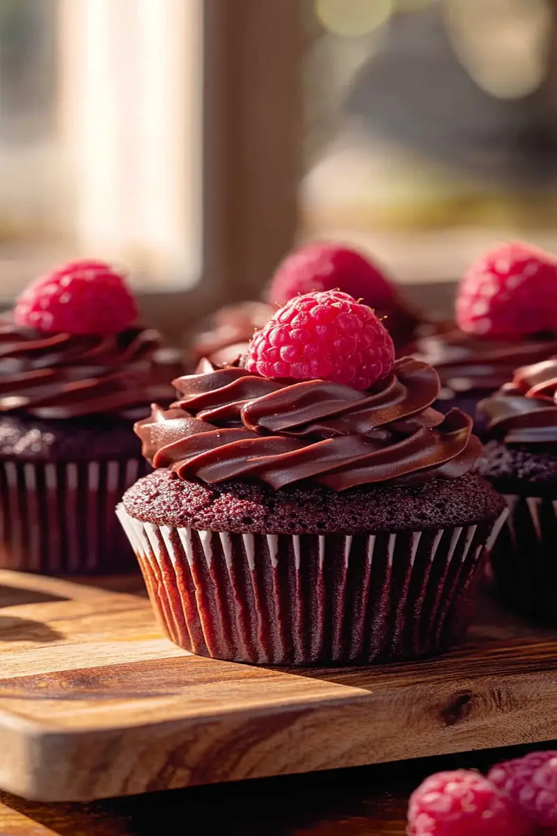 Chocolate Raspberry Cupcakes