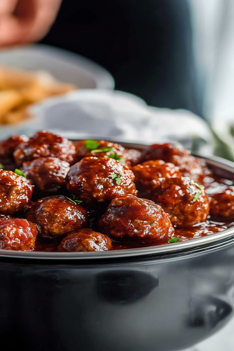 Sweet Chili Meatballs Crockpot 