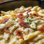 Creamy Chicken Bacon Ranch Pasta