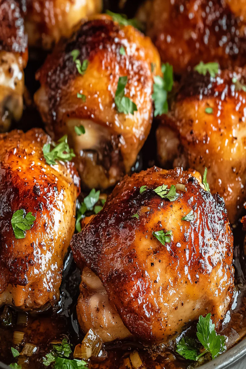 Baked Garlic Brown Sugar Chicken